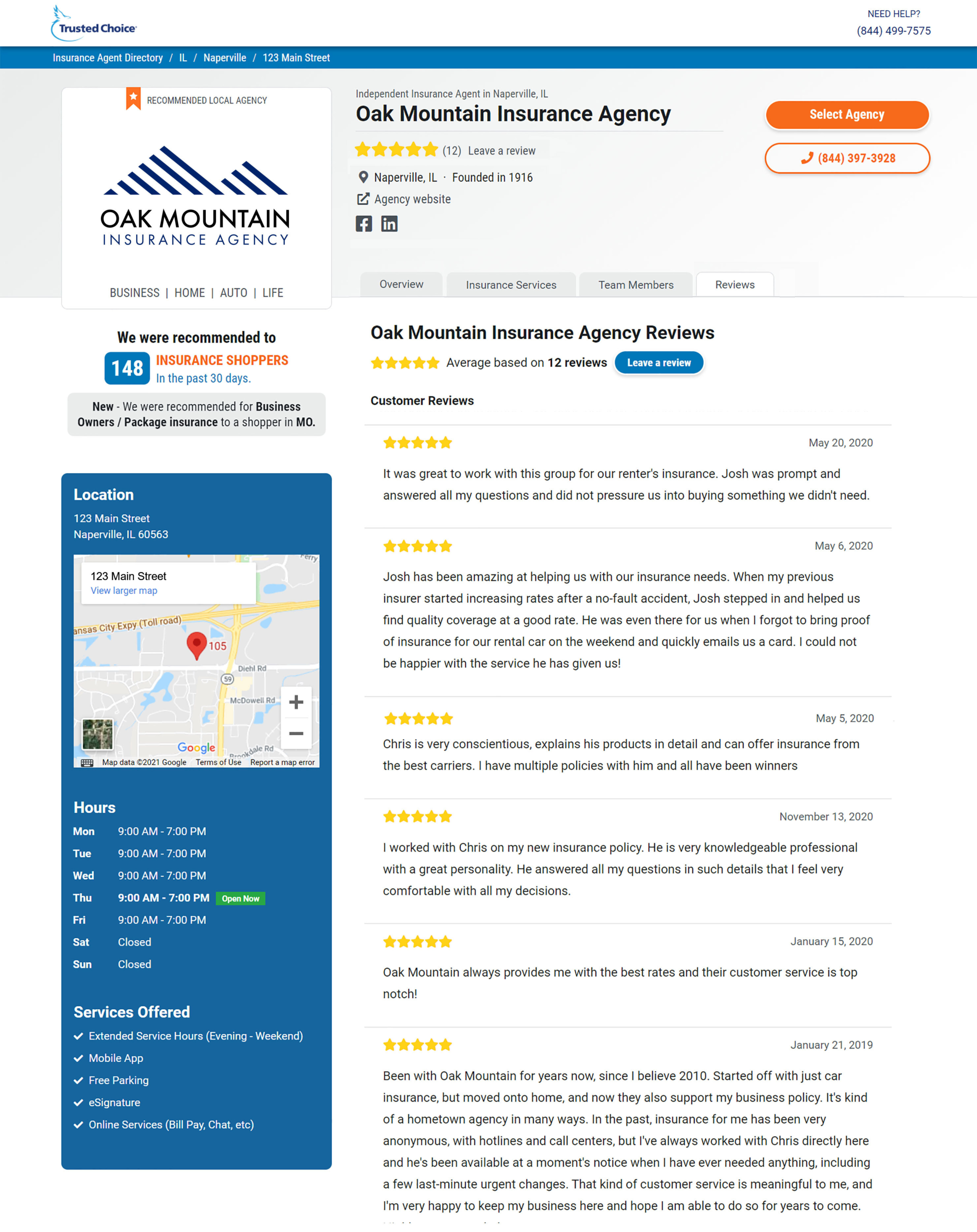 Advantage Agency Profile Reviews